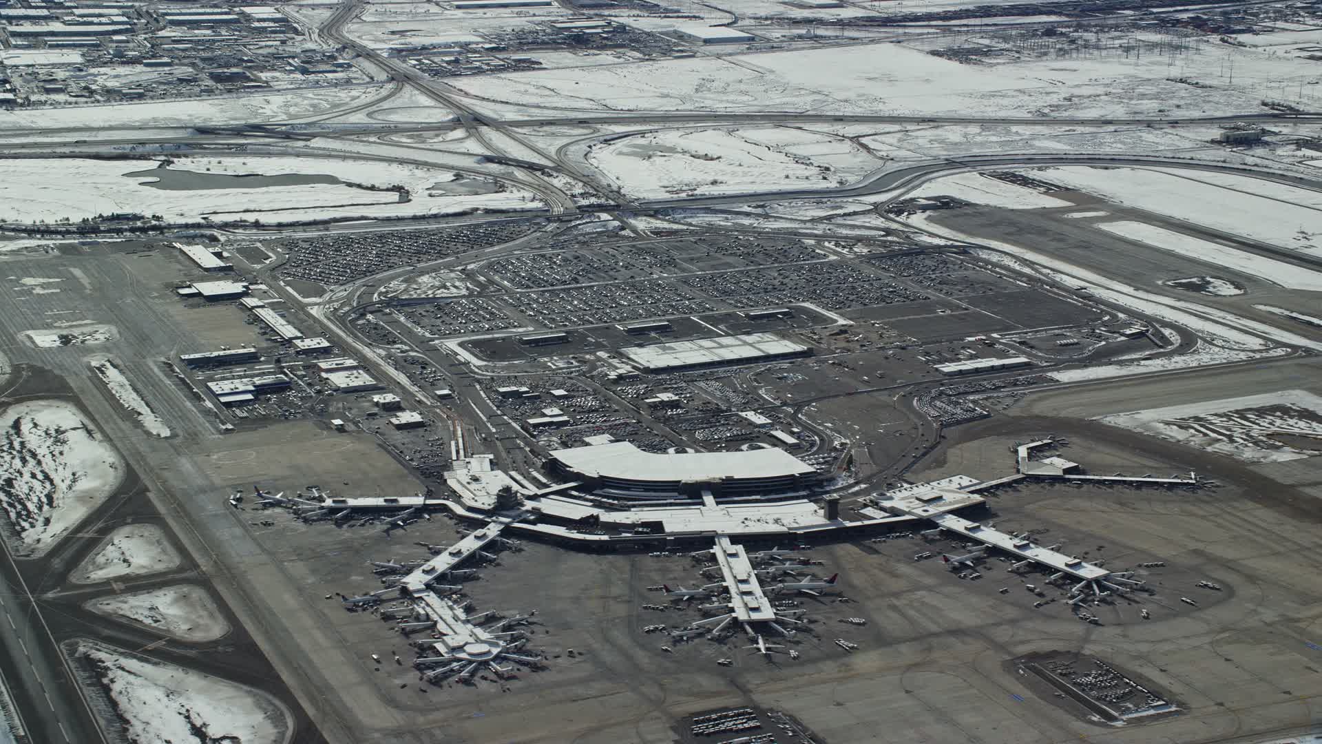 Slc Salt Lake City International Airport, Utah Aerial Stock Footage and ...