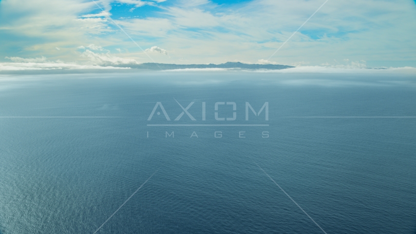 Santa Catalina Island seen from across the ocean, California Aerial Stock Photo AX0159_240.0000319 | Axiom Images