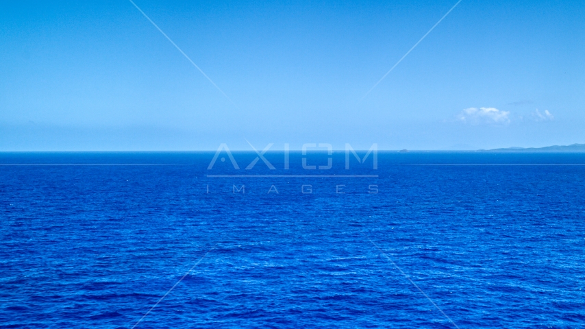 Sapphire ocean waters of the Atlantic Ocean  Aerial Stock Photo AX102_094.0000000F | Axiom Images