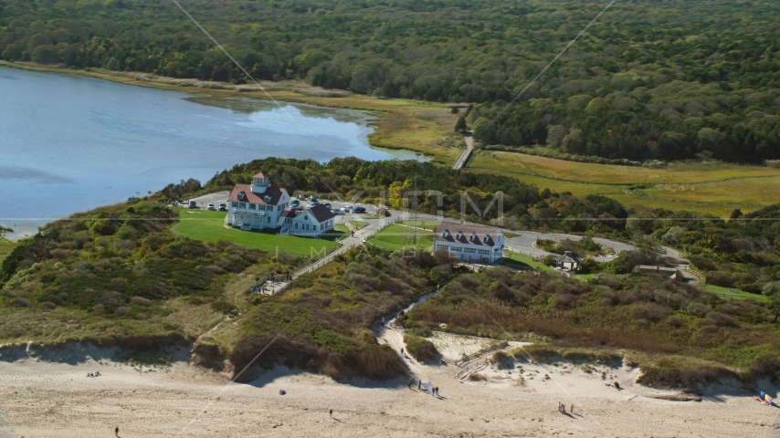 Coast Guard Beach, Cape Cod, Eastham, Massachusetts Aerial Stock Photo AX144_033.0000000 | Axiom Images