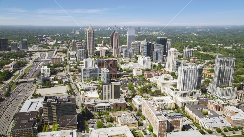 One Atlantic Center, GLG Grand, 1180 Peachtree, Midtown Atlanta, Georgia Aerial Stock Photo AX37_018.0000000F | Axiom Images