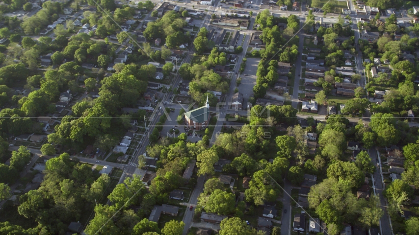 Lindsay Street Baptist Church, West Atlanta, Georgia Aerial Stock Photo AX39_002.0000120F | Axiom Images