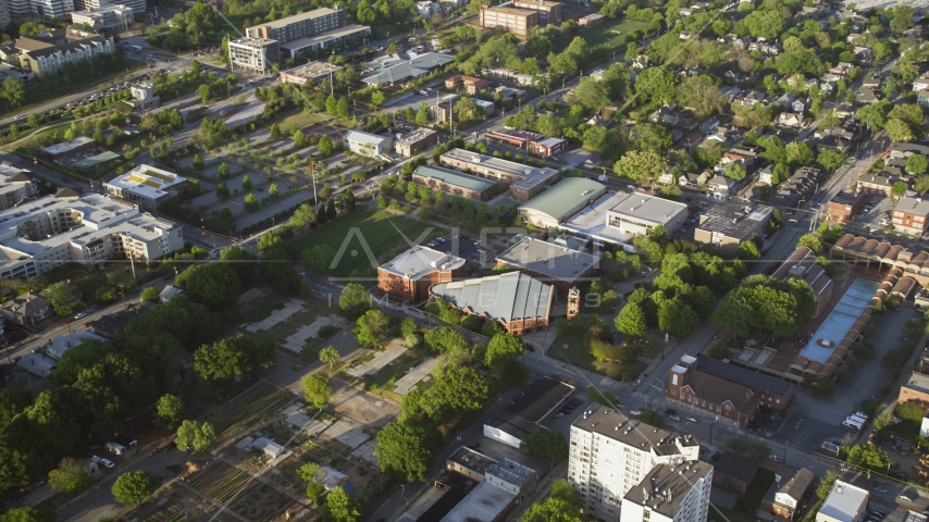 Martin Luther King Jr. National Historic Site, Atlanta, Georgia Aerial Stock Photo AX39_006.0000066F | Axiom Images