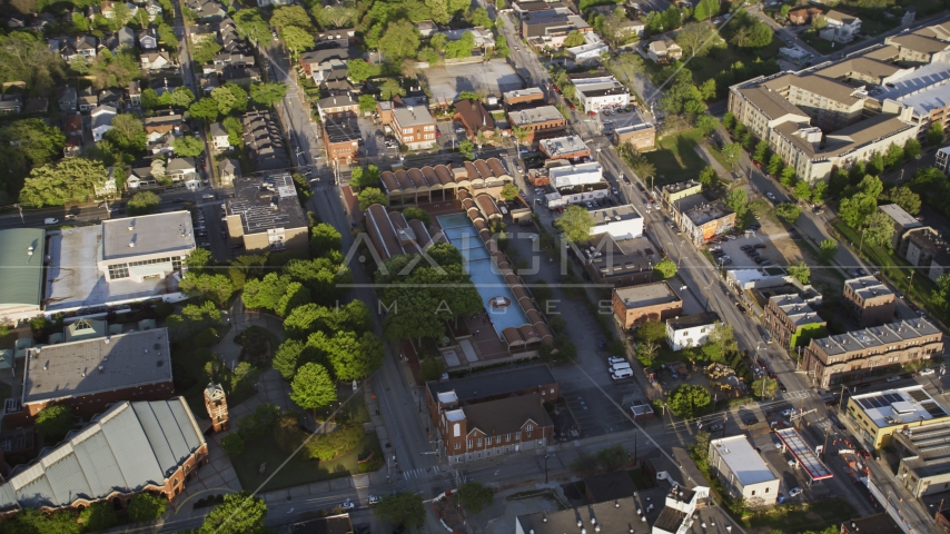 Martin Luther King Jr. National Historic Site, Atlanta, Georgia Aerial Stock Photo AX39_011.0000047F | Axiom Images