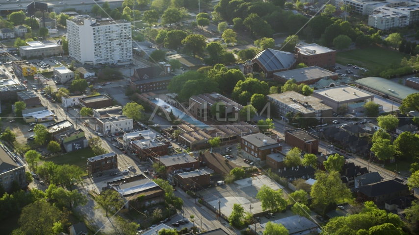 Martin Luther King Jr. National Historic Site, neighborhood Atlanta, Georgia Aerial Stock Photo AX39_014.0000023F | Axiom Images