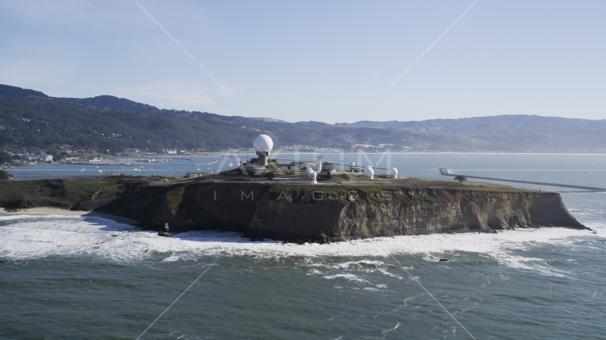 Pillar Point Air Force Station in Half Moon Bay, California Aerial Stock Photo DFKSF15_068.0000254 | Axiom Images