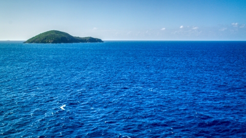 Outer Brass Island near St Thomas, US Virgin Islands Aerial Stock Photos | AX102_278.0000374F