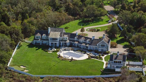 Mansions / Estates / Upscale Homes Aerial Stock Photos