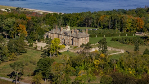 Isolated Houses Aerial Stock Photos