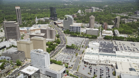 Peachtree Road near The Pinnacle, Buckhead, Georgia Aerial Stock Photos | AX36_070.0000089F