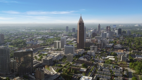 Bank of America Plaza, Midtown Atlanta, Georgia Aerial Stock Photos | AX38_075.0000148F