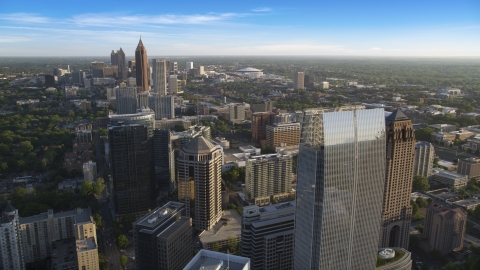 1180 Peachtree and Midtown Atlanta skyscrapers, Georgia Aerial Stock Photos | AX39_033.0000034F