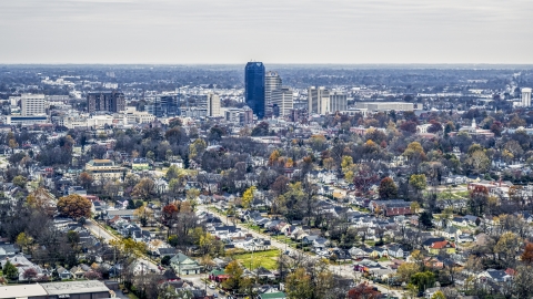 City skyline seen from neighborhoods, Downtown Lexington, Kentucky Aerial Stock Photos | DXP001_099_0011