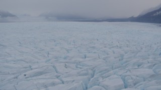 4K aerial stock footage flying low over the Knik Glacier, Alaska Aerial Stock Footage | AK0001_0031