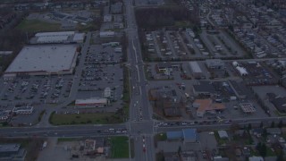 4K aerial stock footage Debarr Road, neighborhoods, Chugach Mountains, Anchorage, Alaska Aerial Stock Footage | AK0001_0176