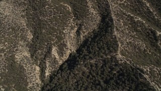 5K aerial stock footage of a bird's eye view of the San Gabriel Mountains, California Aerial Stock Footage | AX0005_014