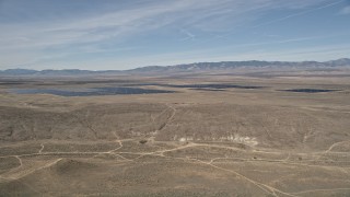 5K aerial stock footage orbit Antelope Valley Desert Solar Array in California Aerial Stock Footage | AX0005_072