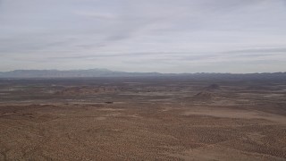 5K aerial stock footage of a VFX Plate of a wide open desert background, Mojave Desert, California Aerial Stock Footage | AX0006_126