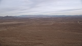 5K aerial stock footage of a Mojave Desert Background VFX Plate, California Aerial Stock Footage | AX0006_151