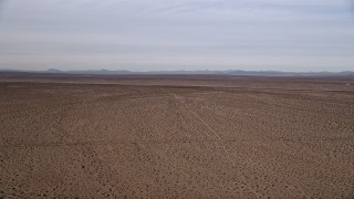 5K aerial stock footage video of a Mojave Desert Background Plate for VFX, California Aerial Stock Footage | AX0006_159