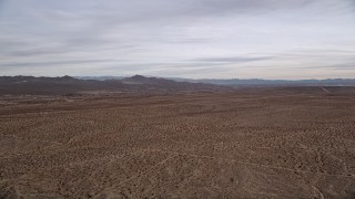 5K aerial stock footage of a Mojave Desert VFX Background Plate, California Aerial Stock Footage | AX0006_161