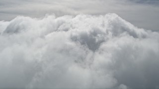 5K aerial stock footage approach moving clouds over San Bernardino County, California Aerial Stock Footage | AX0009_096E