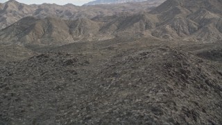 5K aerial stock footage approach and fly over arid ridge in the San Jacinto Mountains, California Aerial Stock Footage | AX0010_138