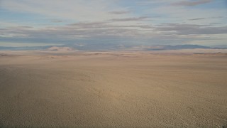 AX0011_065 - 5K aerial stock footage of a wide view of the Mojave Desert in California