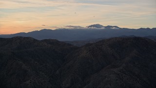 5K aerial stock footage fly over desert mountains, Mojave Desert, California Aerial Stock Footage | AX0012_065