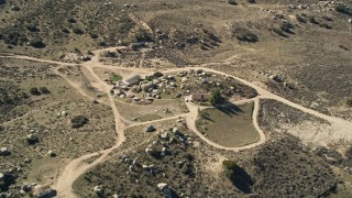 5K aerial stock footage of a rural home in Mountain Center, California Aerial Stock Footage | AX0014_016