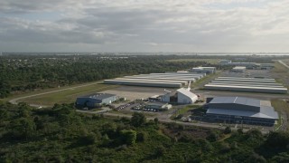 Melbourne International Airport, FL Aerial Stock Footage