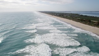 Melbourne Beach, FL Aerial Stock Footage
