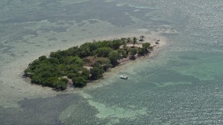 AX0026_031 - 5K aerial stock footage of flying by Money Key, Florida