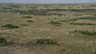 AX0030_038 - 5K aerial stock footage video of a wide view of marshland, Florida Everglades, Florida