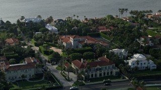 AX0032_076 - 5K aerial stock footage of mansions, residential neighborhoods, Palm Beach, Florida