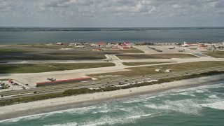 Patrick Air Force Base, FL Aerial Stock Footage