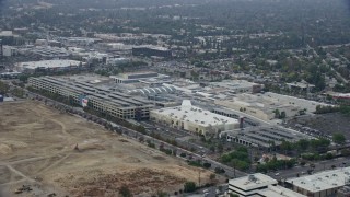 7.6K aerial stock footage orbiting Target and Macy's at Westfield Topanga Mall, Woodland Hills, California Aerial Stock Footage | AX0157_026