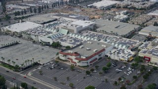 AX0157_064 - 7.6K aerial stock footage of Northridge Shopping Mall in Northridge, California