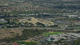 7.6K aerial stock footage of a citizenship and immigration service center, Laguna Niguel, California Aerial Stock Footage | AX0159_180