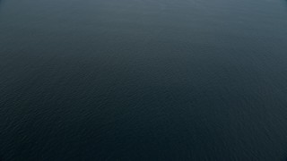 7.6K aerial stock footage of open water of the Pacific Ocean off the coast of Southern California  Aerial Stock Footage | AX0160_036