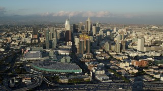 Convention Center Aerial Stock Footage