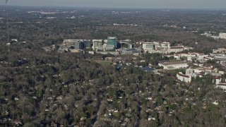 6.7K aerial stock footage of the Centers for Disease Control and Prevention in Atlanta, Georgia Aerial Stock Footage | AX0171_0110