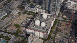 6.7K aerial stock footage of an office building in Downtown Miami, Florida Aerial Stock Footage | AX0172_115