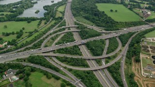 Interchanges Aerial Stock Footage