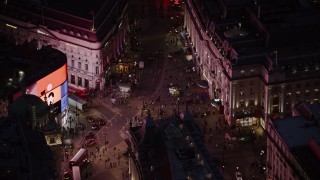 City Squares Aerial Stock Footage