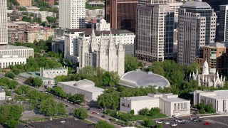 Temples Aerial Stock Footage