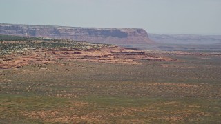 5.5K aerial stock footage of a wide view of Douglas Mesa in Navajo Nation Reservation, Utah, Arizona Aerial Stock Footage | AX136_048