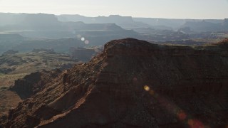 5.5K aerial stock footage orbit a domed butte in Moab, Utah Aerial Stock Footage | AX138_188E