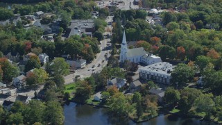 Churches Aerial Stock Footage