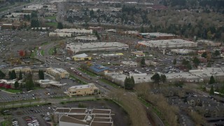 5.5K aerial stock footage flying over the Tanasbourne Town Center in Hillsboro, Oregon Aerial Stock Footage | AX155_006